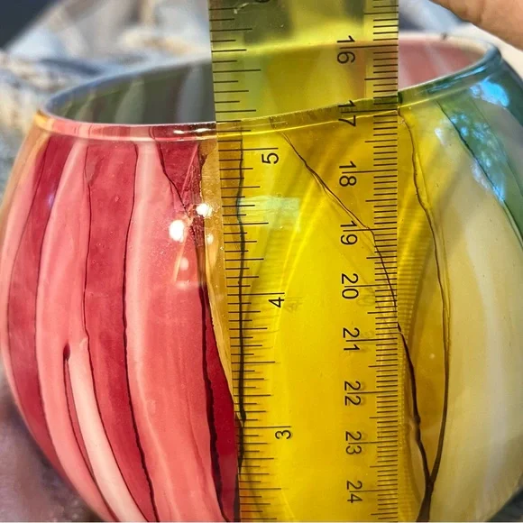 Colorful Vidi Italian made Glass Art Vase - Picture 9 of 9